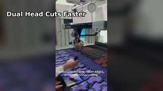 Tagliatrice a doppia testa IB1606 | Taglio Multistrato per Calzaturifici