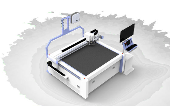 Buon prezzo Tagliatrice di cuoio CNC 50Hz a taglio di tessuti automatica con proiettore in linea